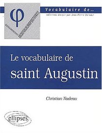Vocabulaire de saint augustin