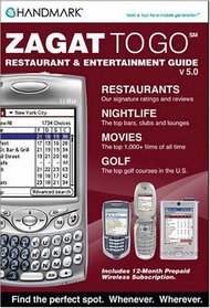 Zagat to Go Restaurant & Entertainment Guide V5.0 (Zagat) (Zagat) (ZAGAT)