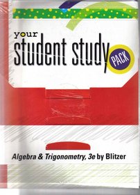 Algebra and Trigonometry Student Study Pack-SA for Algebra and Trigonometry