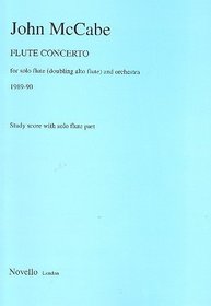 Flute concerto: For solo flute (doubling alto flute) and orchestra : 1989-90 - orchestral score & solo part