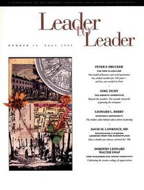 Leader to Leader (LTL), Fall 1999 (J-B Single Issue Leader to Leader) (Volume 14)