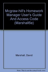 McGraw-Hill's Homework Manager User's Guide and Access Code (Marshall6e)