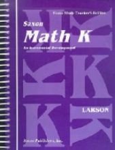 Saxon Math K (Home School Teachers Edition)