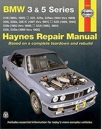 Haynes Repair Manuals: BMW 3 and 5 Series 1982-1992