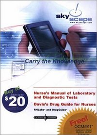 Rnlabs, Drugguide: Nurse's Manual of Laboratory and Diagnostic Tests + Davis's Drug Guide for Nurses (CD-ROM for PDA, Palm OS: 5.3 MB,