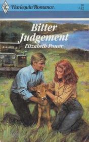 Bitter Judgement (Harlequin Romance, No 30)