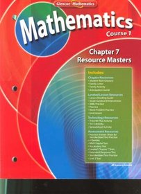 Glencoe Mathematics Texas Course 1 Chapter 7 Resource Masters (Seven)