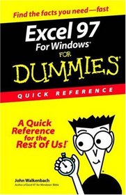 Excel 97 for Windows for Dummies Quick Reference