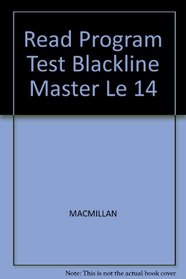 Read Program Test Blackline Master Le 14