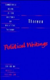 Thoreau: Political Writings (Cambridge Texts in the History of Political Thought)