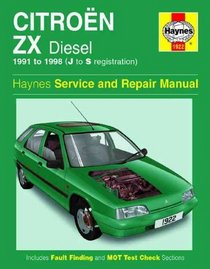 Citroen ZX Diesel 1991-93, 1905cc Service and Repair Manual (Haynes Service and Repair Manuals)