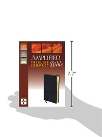 Amplified Thinline Bible, Compact, Bonded Leather, Black