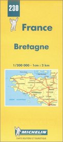 Michelin Bretagne (Brittany), France Map No. 230