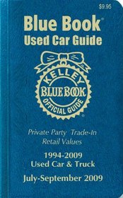 Kelley Blue Book Used Car Guide, July-September 2009, 6-Copy Prepack