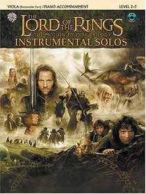 Lord of the Rings Instrumental Solos Viola Book: With Piano Accompaniment  CD