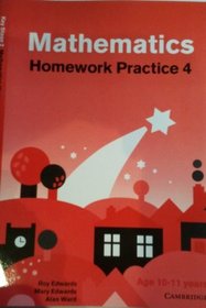 Mathematics Homework Practice 4 (Cambridge Primary Mathematics) (No. 4)