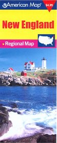 American Map New England Regional Map (Travel Vision Pm)