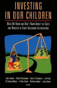Investing in Our Children : What We Know and Don't Know About the Costs and Benefits of Early Childhood Interventions