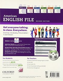 American English File Second Edition: Level Starter Multi-Pack A: With Online Practice and iChecker