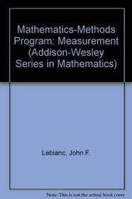 Mathematics-Methods Program: Measurement (Addison-Wesley Series in Mathematics)