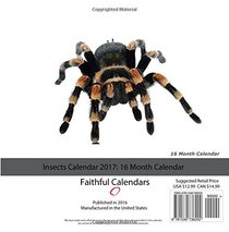 Insects Calendar 2017: 16 Month Calendar