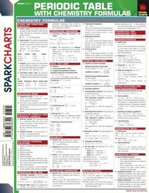 Periodic Table with Chemistry Formulas (SparkCharts) (SparkCharts)