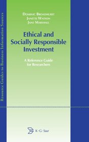 Ethical and Socially Responsible Investment (Resource Guides to Business Information Sources)