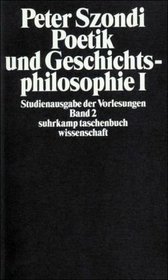 Suhrkamp Taschenbcher Wissenschaft, Nr.40, Poetik und Geschichtsphilosophie