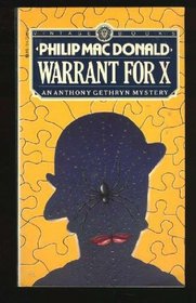 Warrant For X (aka The Nursemaid Who Disappeared) (Anthony Gethryn, Bk 10)