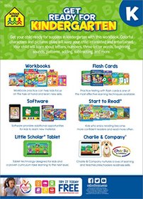 School Zone - Get Ready for Kindergarten Workbook, Age 5 to 6, Alphabet, ABCs, Letters, Tracing, Printing, Numbers 0-20, Early Math, Shapes, Patterns, Comparing, and More