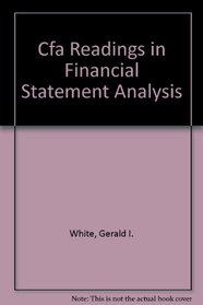 CFA(R) Readings in Financial Statement Analysis