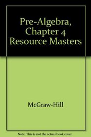 Pre-Algebra, Chapter 4 Resource Masters