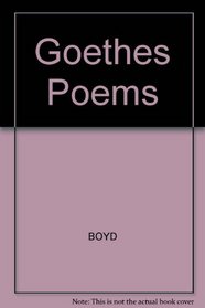 Goethe's Poems