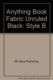 Anything Book Fabric Unruled Black: Style B