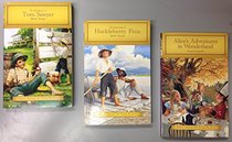 3/PACK - Junior Classics for Young Readers - Alice's Adventures in Wonderland, The Adventures of Huckleberry Finn, & The Adventures of Tom Sawyer