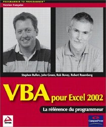 VBA pour Excel 2002