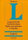 Dictionary of Optics and Optical Engineering: English-German/German-English