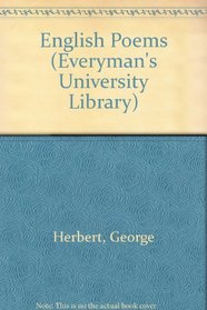 English Poems (Everyman's University Library)