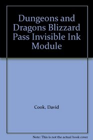 Dungeons and Dragons Blizzard Pass Invisible Ink Module