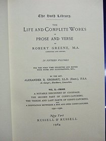 Life and Complete Works in Prose and Verse of Robert Greene M.A.: 15 Volumes