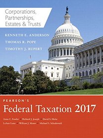 Pearson's Federal Taxation 2017 Corporations, Partnerships, Estates & Trusts Plus MyAccountingLab with Pearson eText -- Access Card Package (30th Edition)