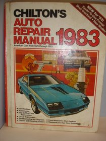 Chilton Car Repair Manual, 1983