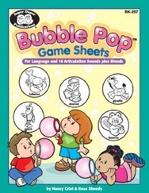Bubble Pop Game Sheets For Language and 16 Articulation Sounds plus Blends