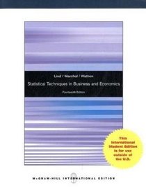 Statistical Techniques in Business and Economics