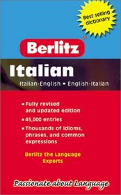 Berlitz Pocket Dictionary/Dizionario Tascabile: Italian-English English-Italian/Italiano-Inglese Inglese-Italiano (Berlitz Pocket Dictionaries)