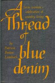 A thread of blue denim