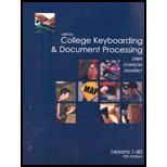 Gregg College Keyboarding: Lessons 1-20
