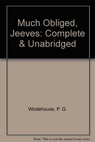 Much Obliged Jeeves/Cassette (Bertie Wooster & Jeeves)