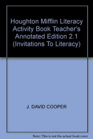 Houghton Mifflin Literacy Activity book Teacher's annotated edition 2.1 Friends