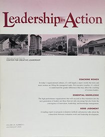 Leadership in Action, No. 3, 2005 (J-B LIA Single Issue Leadership in Action) (Volume 25)